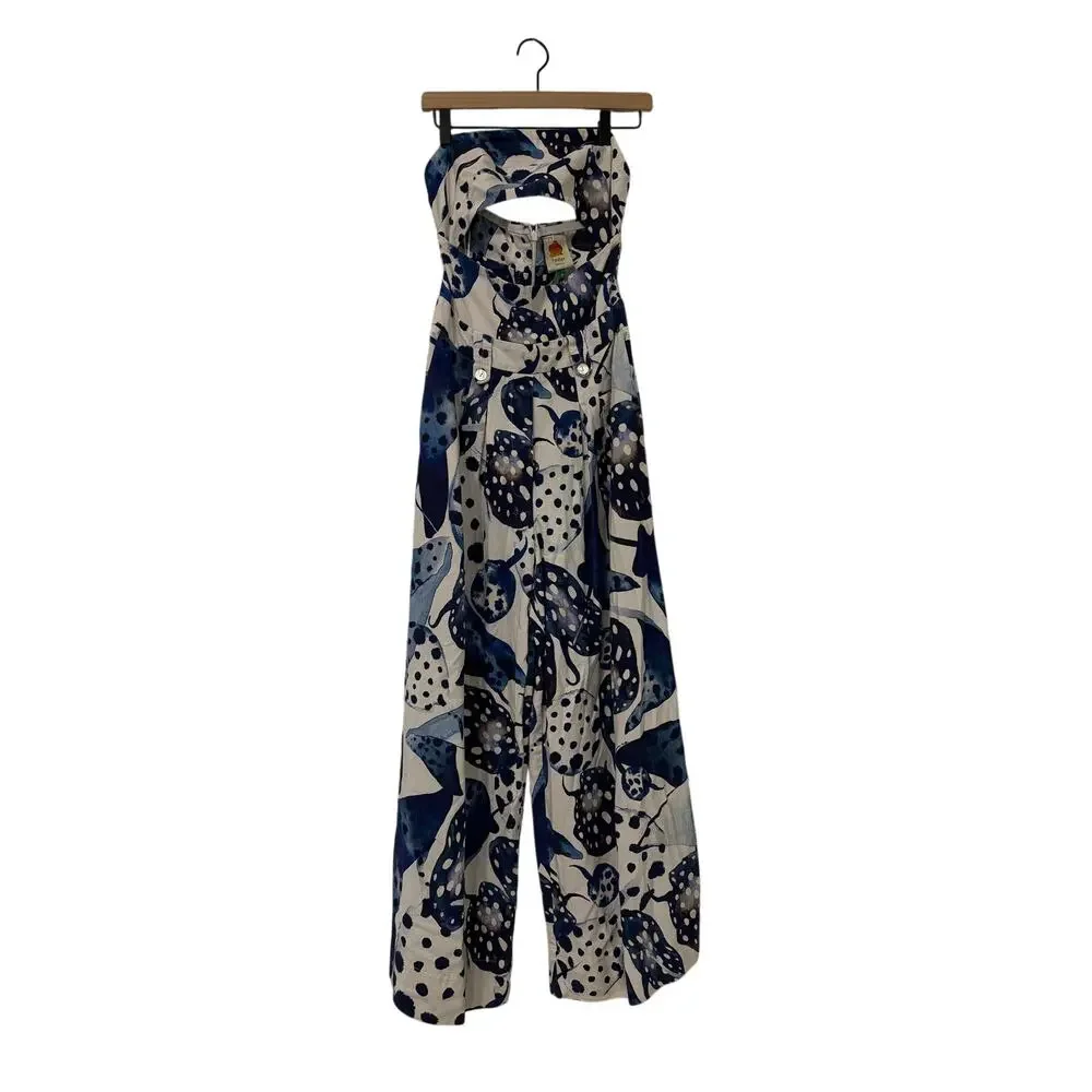 Farm Rio Mantas Strapless Maxi Jumpsuit - Picture 5 of 8
